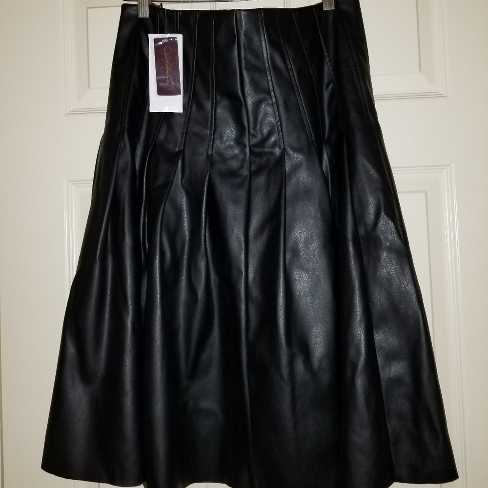 Faux Leather Skirt